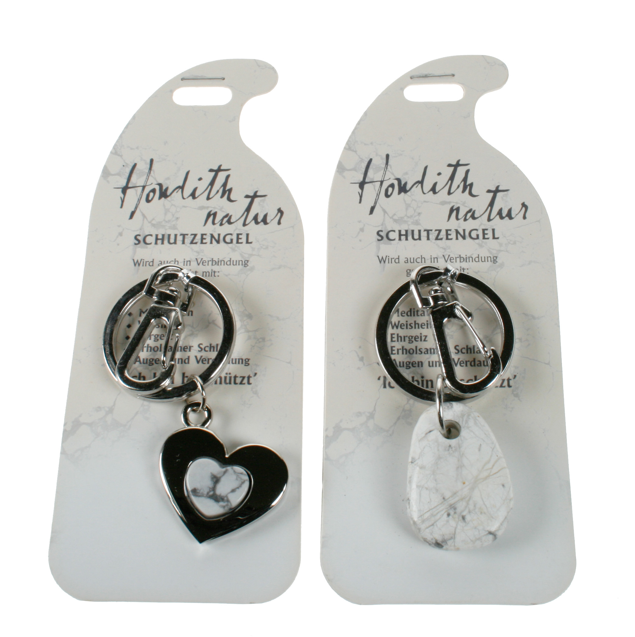 ROOST-G227-9002663652276 ROOST Schlüsselanhänger Engel G227 Howlith natur 2 Motive ass. – Hochwertig & günstig bei ShopDeca