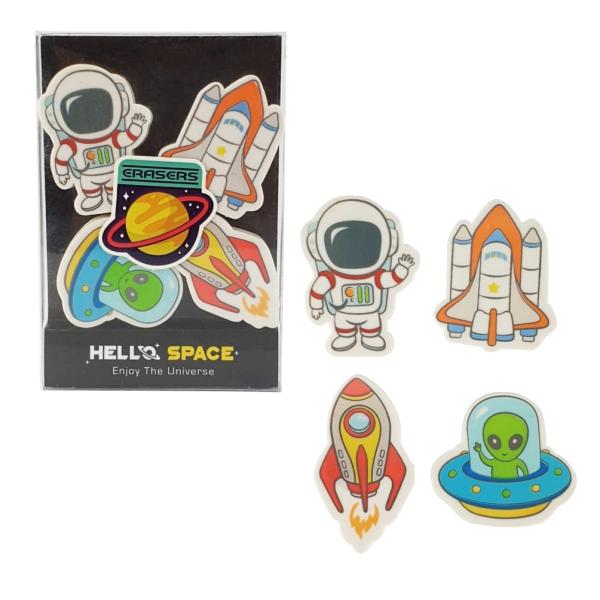 ROOST Radiergummi 4 Stück HAE-001 Space