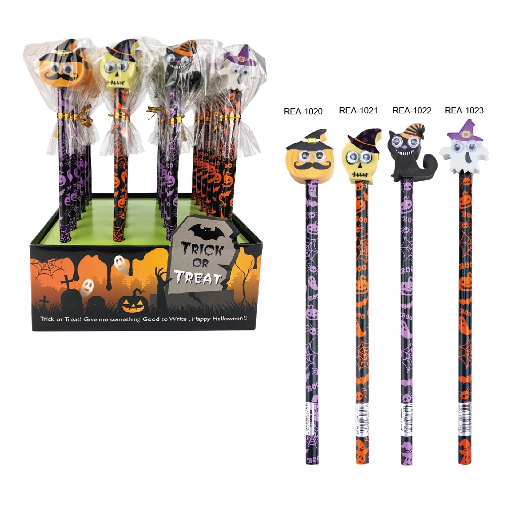 ROOST-REA-1020-7612532060150 ROOST Bleistift Bewegliche Augen REA-1020 Halloween, assortiert – Hochwertig & günstig bei ShopDeca