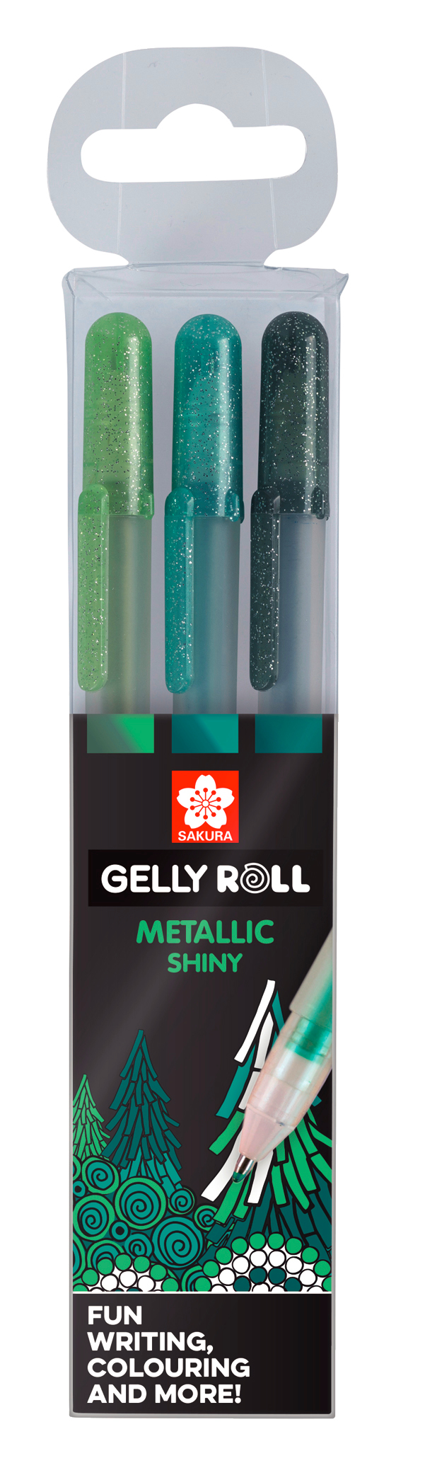 SAKURA-POXPGBMET3B-8712079395834 SAKURA Gelly Roll 0.5mm POXPGBMET3B Metallic Forest 3 Stück – Hochwertig & günstig bei ShopDeca