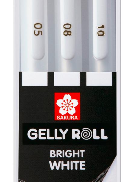 SAKURA Gelly Roll 0.3/0.4/0.5mm POXPGBWH3C White 3 Stück
