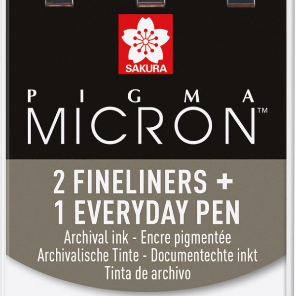 SAKURA Pigma Micron Set POXSDK3UR 0,2/0,25mm/PN 3 Stück
