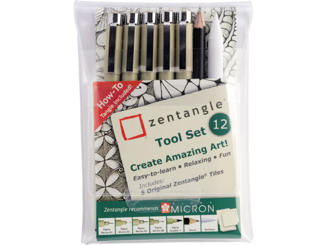 SAKURA-Z12PTGB-8710141132042 SAKURA Zentangle Tool Set Z12PTGB 12 Stück – Hochwertig & günstig bei ShopDeca