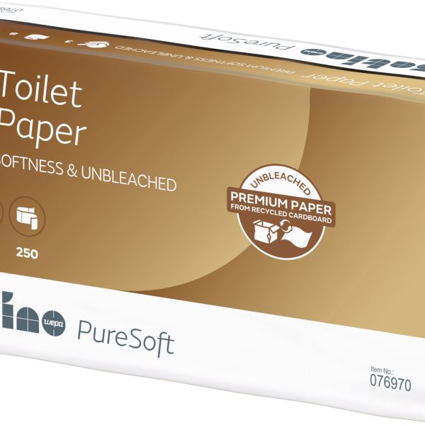 SATINO Toilettenpapier PureSoft 628528 3-lagig, 8 Rollen à 250 Blatt
