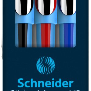 SCHNEIDER Kugelschreiber Slider Memo XB 150293 assortiert, Etui 3 Stück