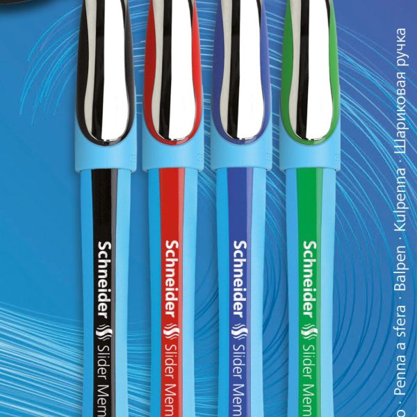 SCHNEIDER Kugelschreiber Slider Memo XB 75020 ass., 4 Stück