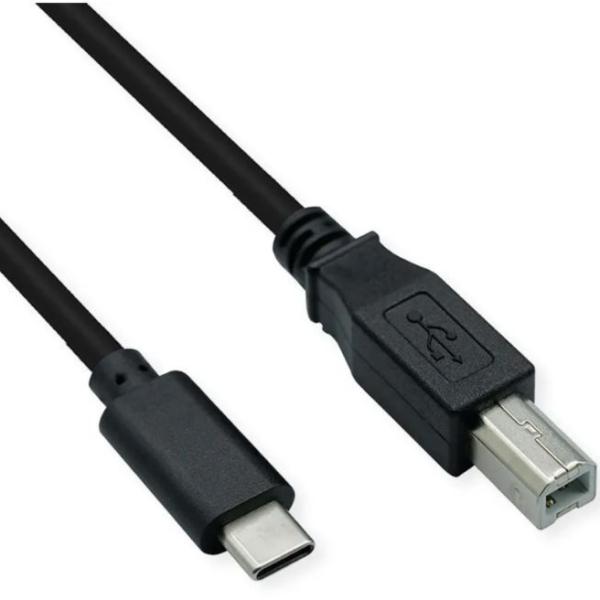 SCHOENENBERGER Cable USB-C to USB-B 90.002/11.02.8336 1.8m, USB 2.0 black