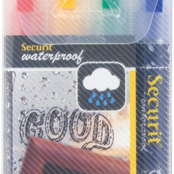 SECURIT Kreidestift 2-6mm SMA610-V4 ass., wasserfest 4 Stück