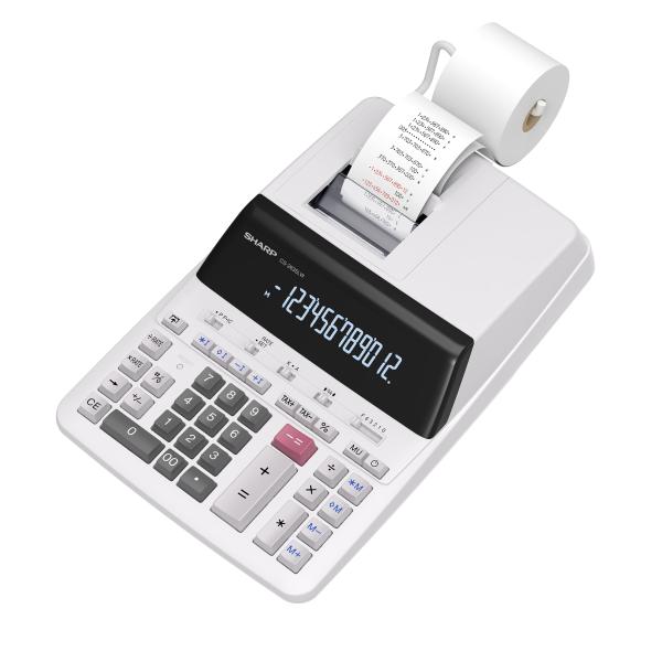 SHARP Tischrechner Strom CS2635LW grau 12-stellig