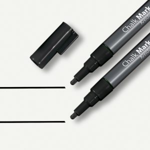 SIGEL Kreidemarker 1-2mm BA177 schwarz 2 Stück