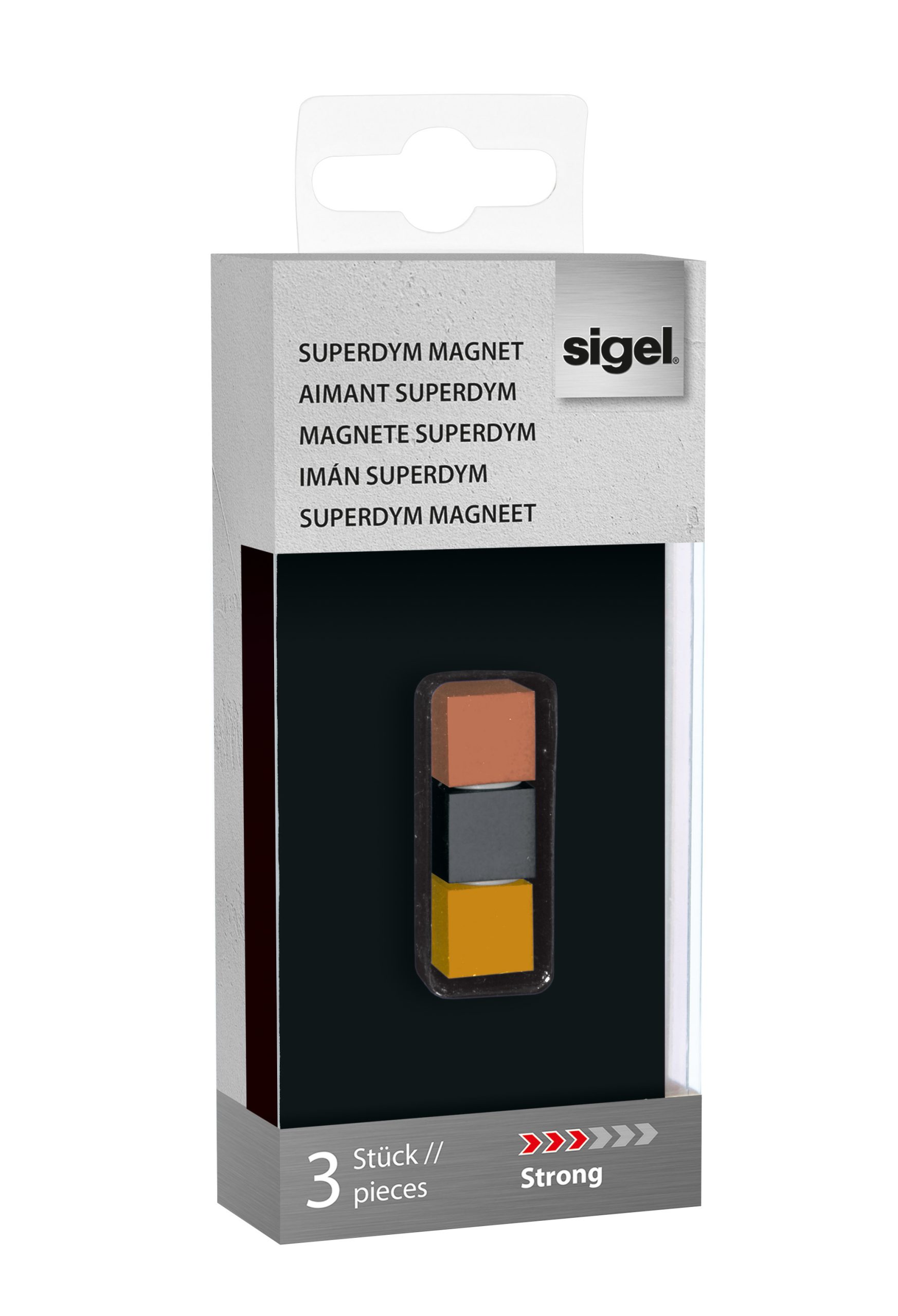 SIGEL-BA724-4004360794711 SIGEL SuperDym-Magnete Strong 11mm BA724 titangrau,kupfer,gold 3 Stück – Hochwertig & günstig bei ShopDeca