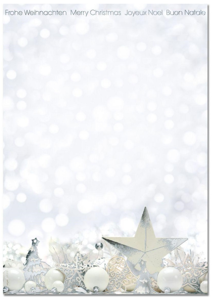 SIGEL-DP013-W-4004360843495 SIGEL Design Paper DP013/W White Stars 90g,25 Stück – Hochwertig & günstig bei ShopDeca