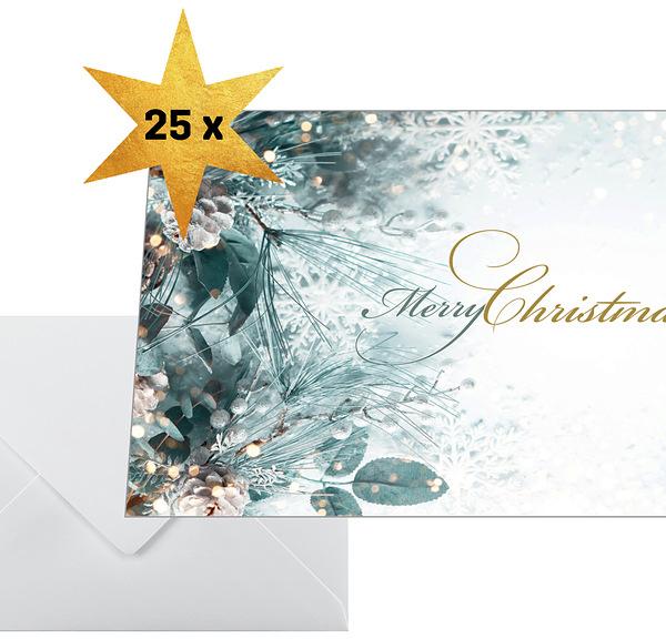 SIGEL Weihnachtskarten A6 DS086 Weihnachtsgesteck 25 Stück