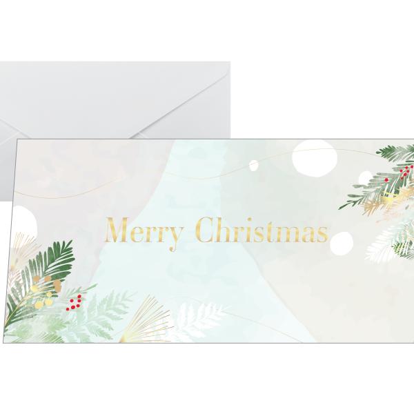SIGEL WeihnachtskarteCouvert DL DS199 Magic Watercolor 25+25 Stück