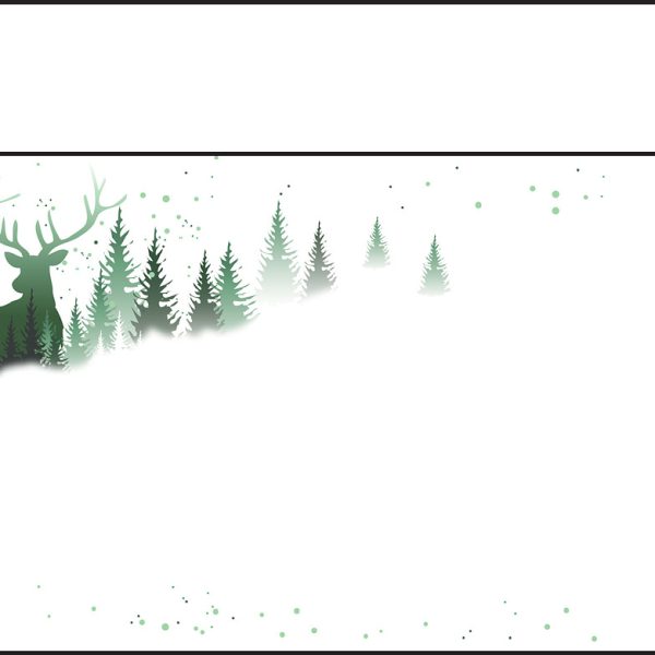 SIGEL Weihnachts-Couvert 11x22cm DU284 90g,Christmas Forest 25 Stück