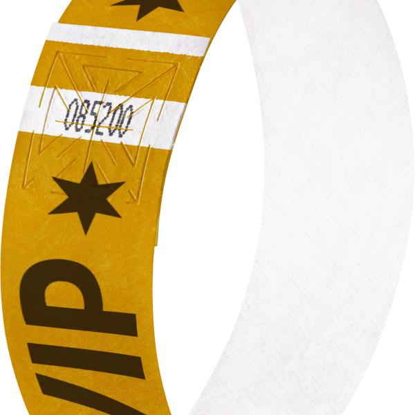 SIGEL Eventbänder Super Soft, Gold EB217 Aufdruck VIP,255x25mm,120 ST