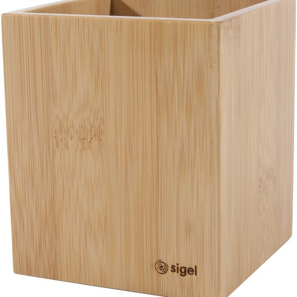 SIGEL Stifteköcher Eyestyle SA204 bambus 9.8x9.8cm