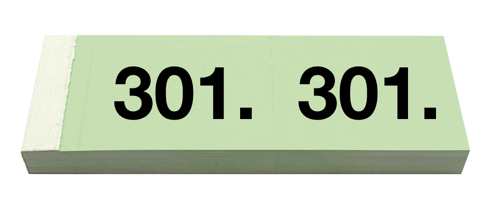 SIMPLEX-13095-7611468130951 SIMPLEX Garderobenblock 301-400 13095 grün 100 Blatt – Hochwertig & günstig bei ShopDeca