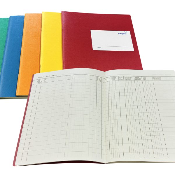 SIMPLEX Postcheckbuch D/F/I A5 18001 assortiert 32 Blatt