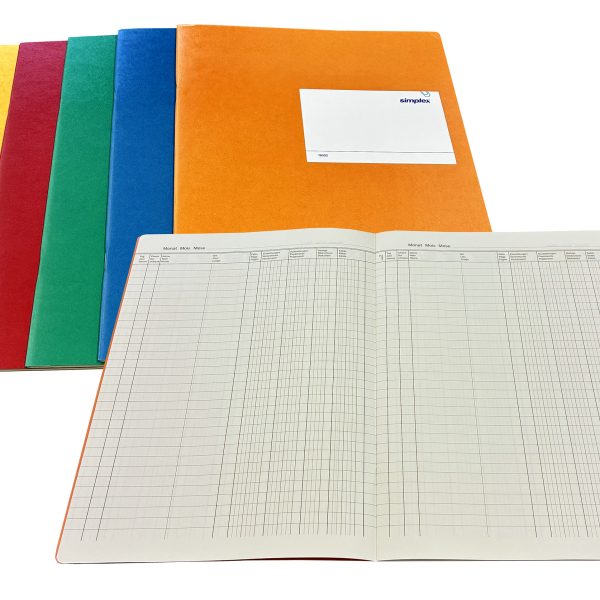 SIMPLEX Postcheckbuch D/F/I A4 18002 ass. 24 Blatt