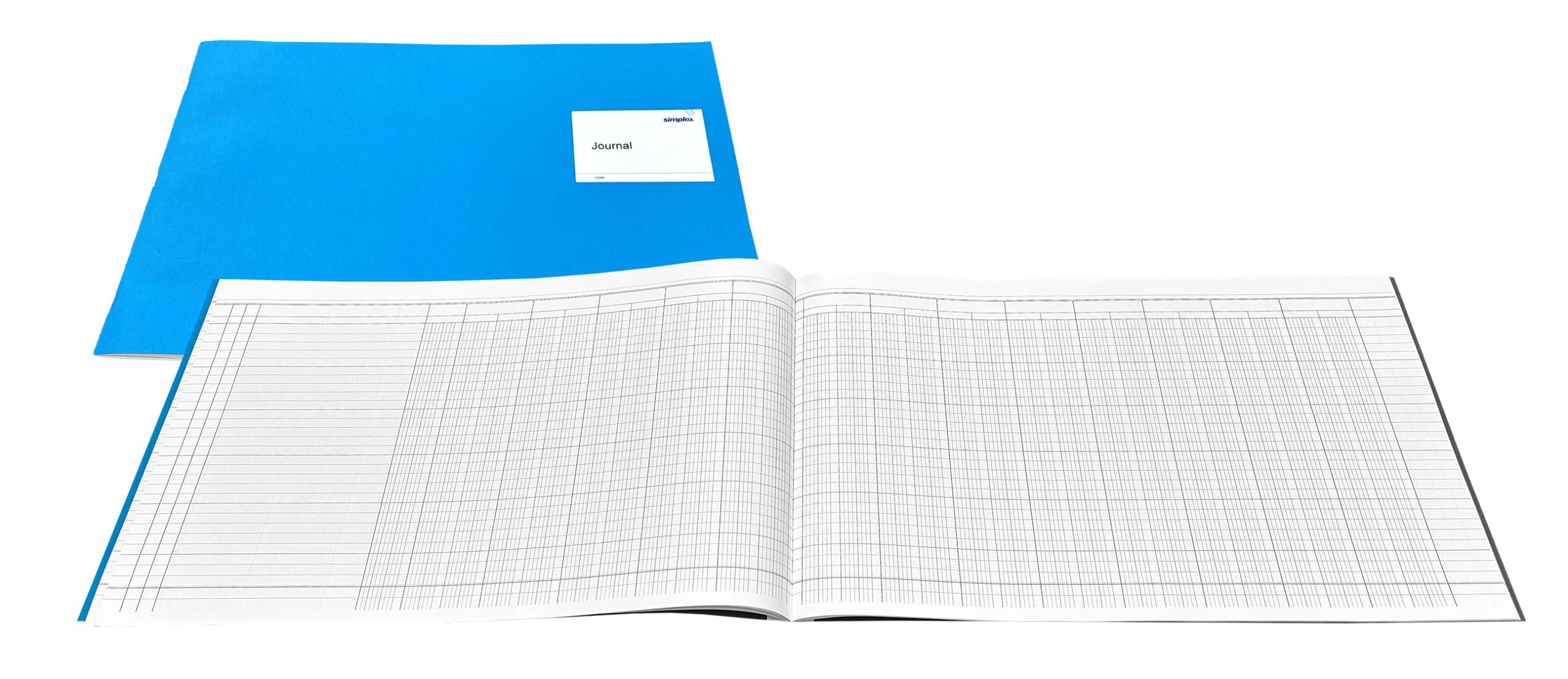 SIMPLEX-19589-7611468195899 SIMPLEX US Journal 44,5×29,7cm 19589 blau 20 Blatt – Hochwertig & günstig bei ShopDeca