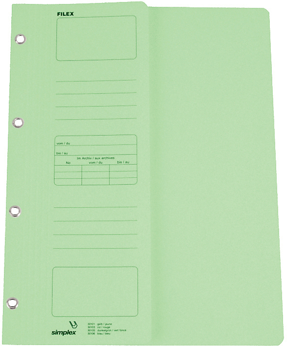 DCF 1.0 SIMPLEX Filex-Mappen A4 30105 grün – Hochwertig & günstig bei ShopDeca