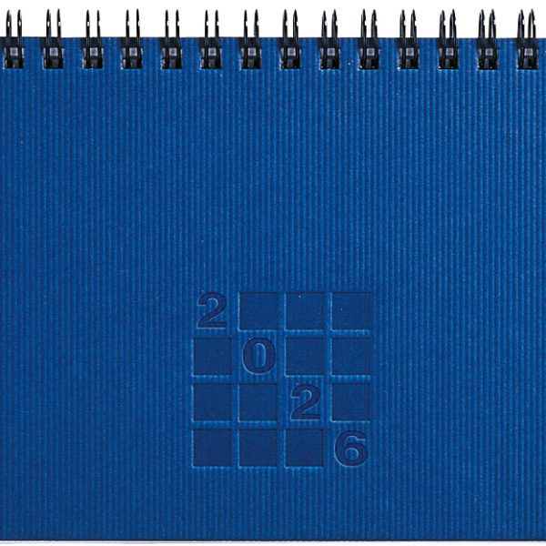SIMPLEX Pultkalender Linea 2026 83582B5.26 1W/2S blau ML 30.7x10.5cm
