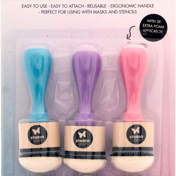 SIZZIX Farbmischwerkzeuge INKAP01 Pads 3 cm 6 Stück