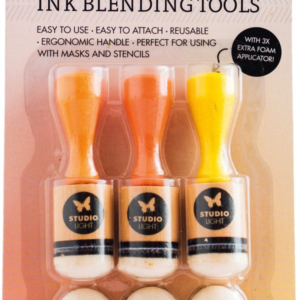 SIZZIX Farbmischwerkzeuge INKAP03 Pads 2 cm 6 Stück