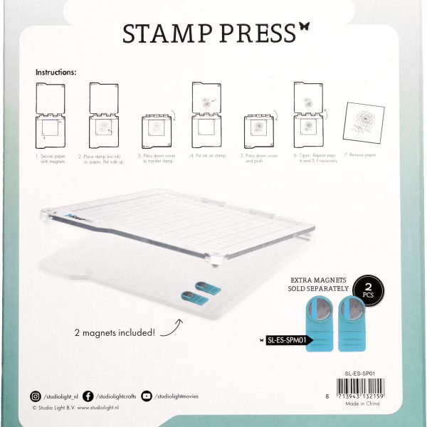 SIZZIX Stempelpresse 16x16x2cm SP01 3 Stück