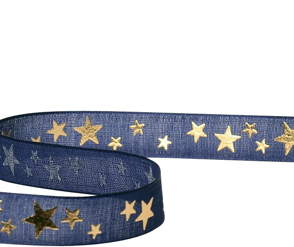 SPYK Band Cubino Étoiles 1031.1654 16mmx3m Blau-Gold