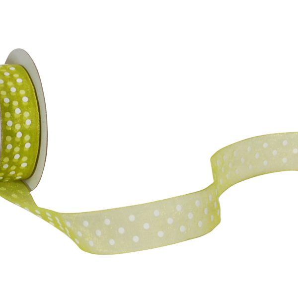 SPYK Band Cubino Dots 1748.1564 15mmx4m grün-weiss