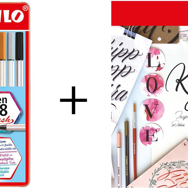 STABILO Fasermaler Pen 68 Brush 105683215 Creative Bundle
