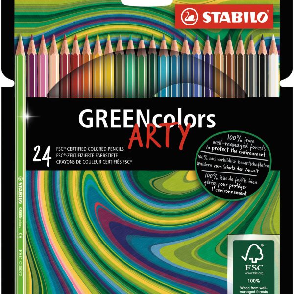 STABILO Farbstift ARTY 106019124 GREENcolors 24 Stück