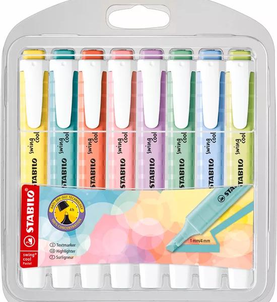 STABILO Textmarker Swing Cool 1-4mm 275/8-08-1 ass. 8 Stück