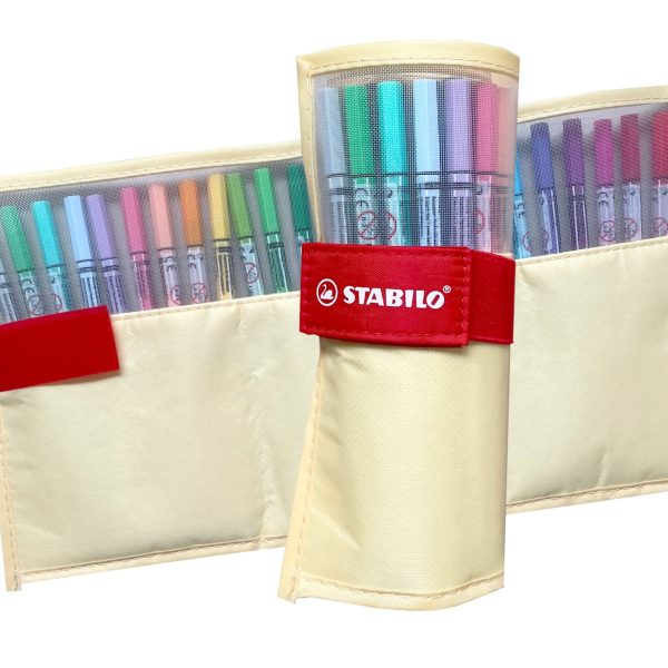 STABILO Rollerset point 68 1.1mm 6825-08-02CH 25 Farben ass. pastellgelb