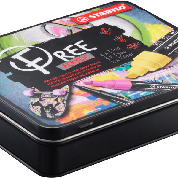 STABILO FREE Acrylic Start.Kit 691/693-11-31 11er Etui