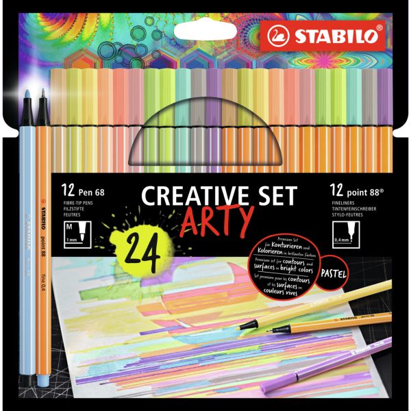 STABILO Kreativset Arty 8868/24-1-20-6 Pastell 24 Stück ass.