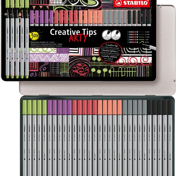 STABILO Kreativset Tips Arty 89/30-6-2-20 Pastell 30 Stück