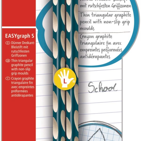 STABILO Bleistift EASYgraph S HB B-53103-5 petrol, L 2 Stück