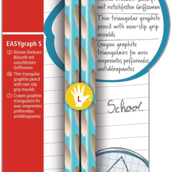 STABILO Bleistift EASYgraph S HB B-53107-5 blau, L 2 Stück