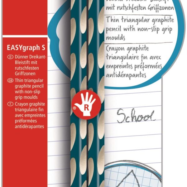 STABILO Bleistift EASYgraph S HB B-53109-10 petrol, R 2 Stück