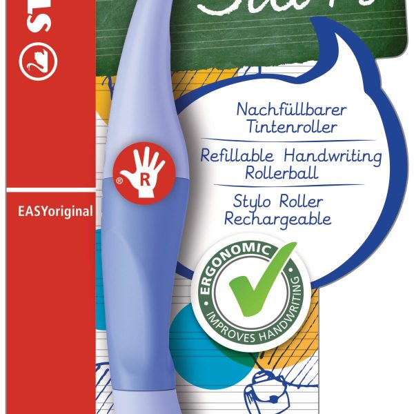 STABILO Tintenroller Easy Original B-58455-5 pastell blau, Rechtshänder