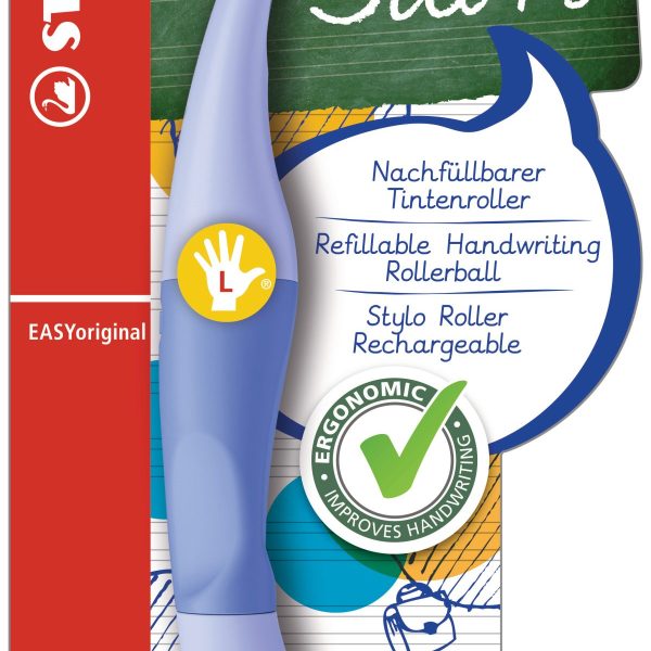STABILO Tintenroller Easy Original B-58463-3 pastell blau, Linkshänder