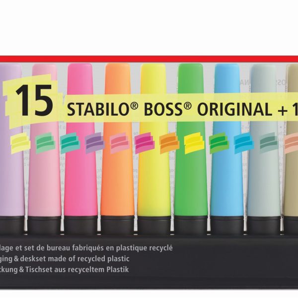 STABILO BOSS Original F60915 Tischset 15 Stück