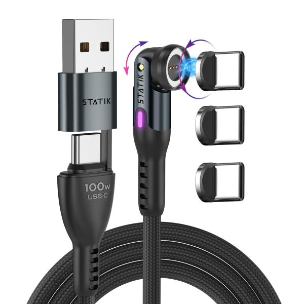 STATIK Statik 360 Pro Cable PUP-0521-10FT 2.0 USB-C Only,3m 100W