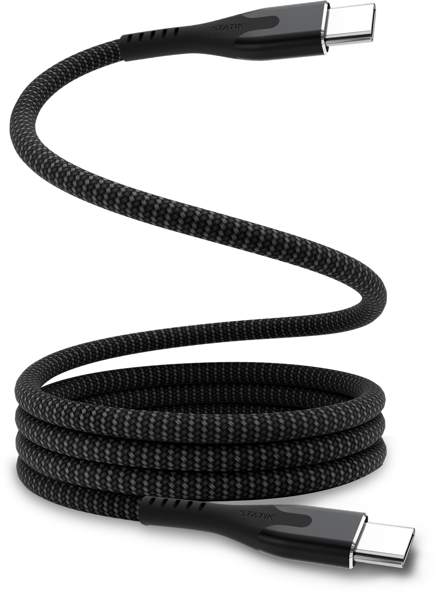 STATIK-PUP-0550-3FT-CC-0810024055647 STATIK MagStack Pro, Magnetic Cable PUP-0550-3FT-CC USB-C to C, 1m 100W Black – Hochwertig & günstig bei ShopDeca