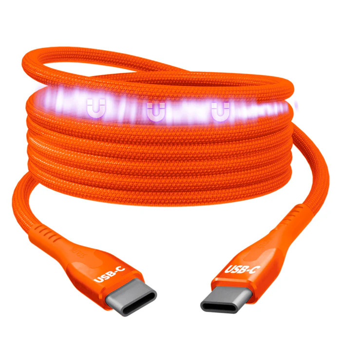STATIK-PUP-0550-3FT-CC-ORG-0810024058570 STATIK MagStack Pro,Magnetic Cable PUP-0550-3FT-CC-ORG USB-C to C, 1m 100W Orange – Hochwertig & günstig bei ShopDeca