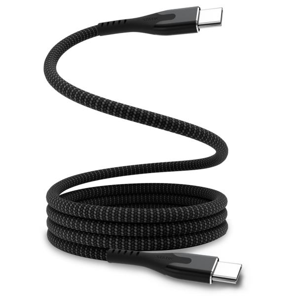 STATIK MagStack Pro, Magnetic Cable PUP-0550-6FT-CC USB-C to C, 2m 100W Black