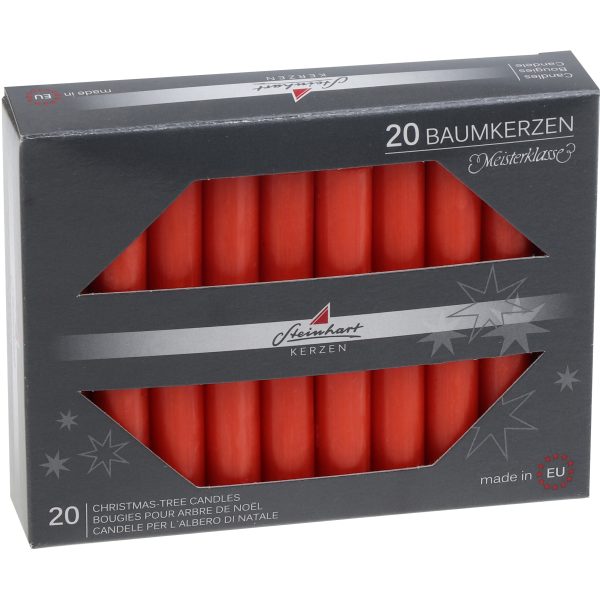 STEINHART Baumkerzen 95x13mm 02333-10 rot 20 Stück
